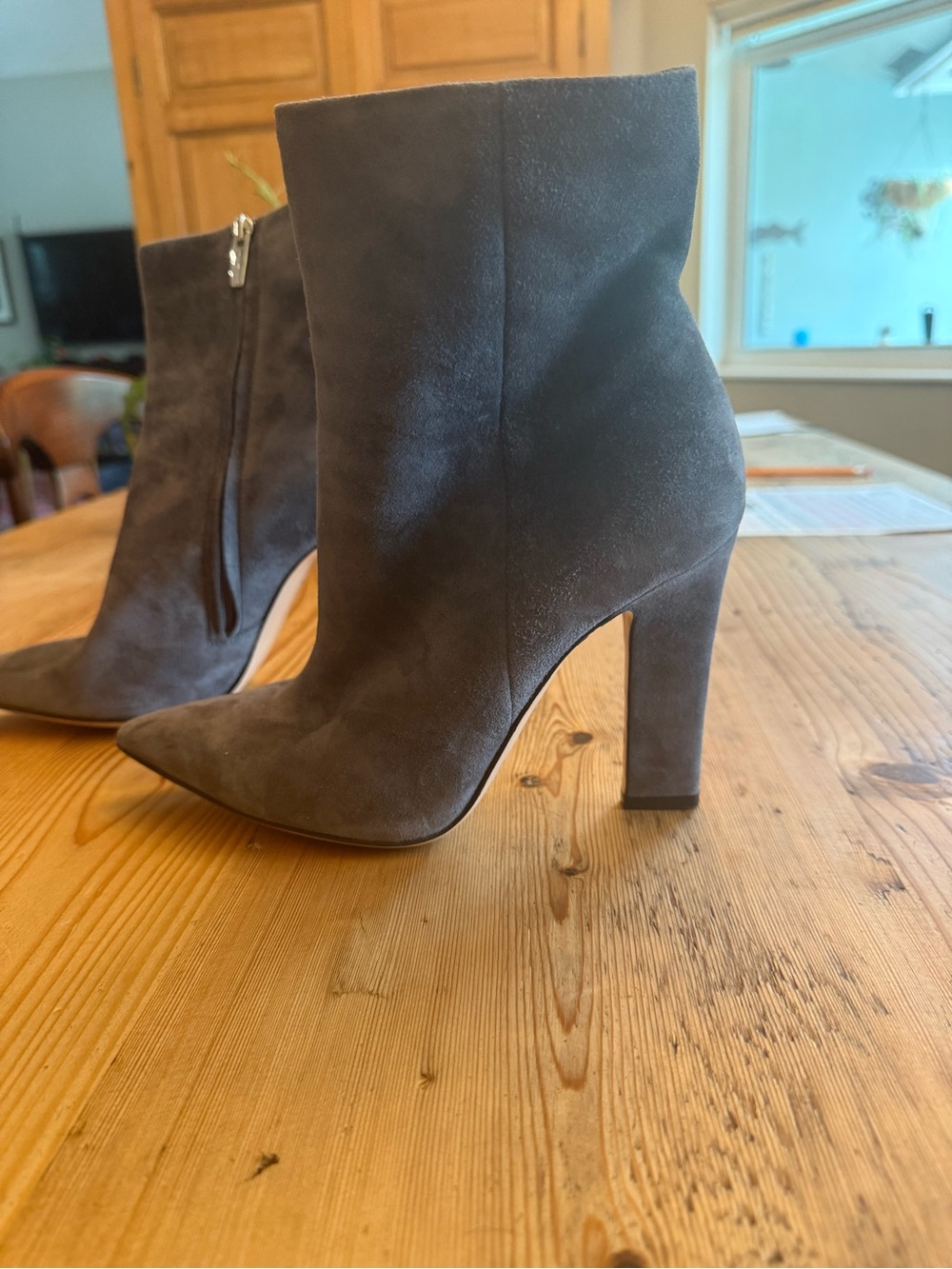 Gianvito Rossi Gray Ankle Boots Stiletto